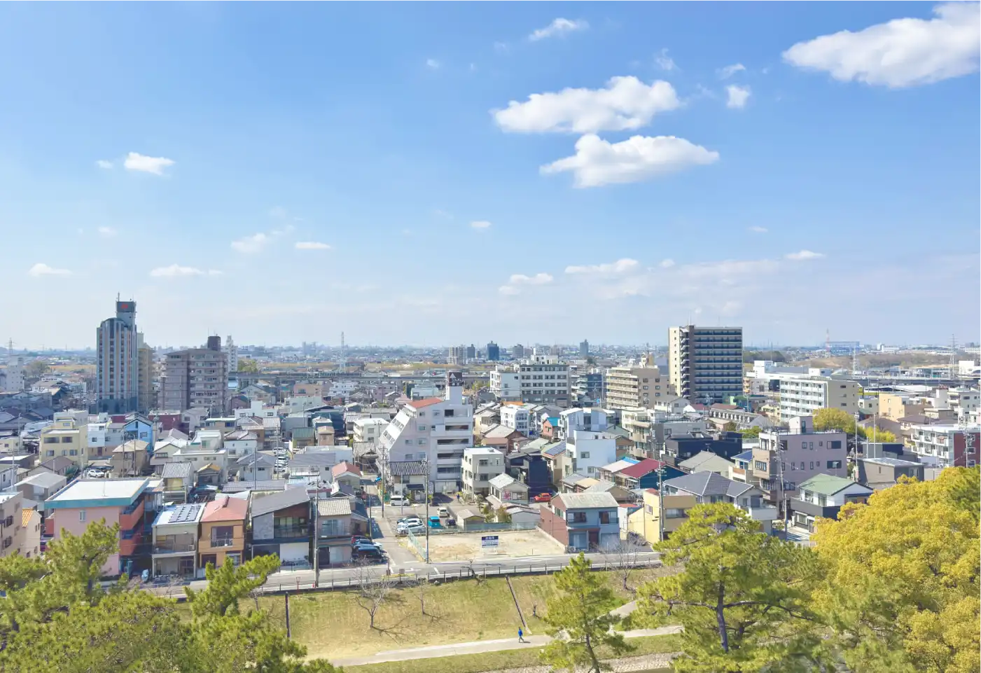 岡崎市の街並み